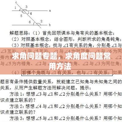 求角問題專題，求角度問題常用方法 