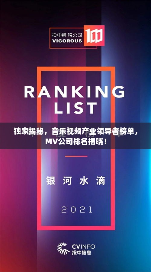 獨(dú)家揭秘，音樂視頻產(chǎn)業(yè)領(lǐng)導(dǎo)者榜單，MV公司排名揭曉！