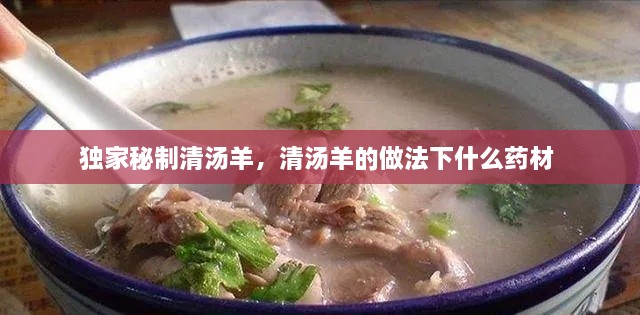 獨(dú)家秘制清湯羊，清湯羊的做法下什么藥材 