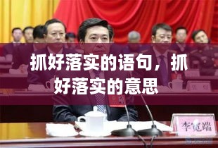 抓好落實(shí)的語句，抓好落實(shí)的意思 