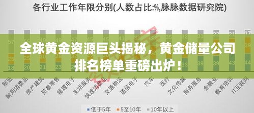全球黃金資源巨頭揭秘，黃金儲量公司排名榜單重磅出爐！