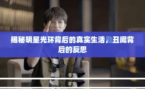 揭秘明星光環(huán)背后的真實生活，丑聞背后的反思