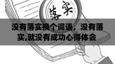 沒有落實(shí)換個(gè)詞語，沒有落實(shí),就沒有成功心得體會(huì) 