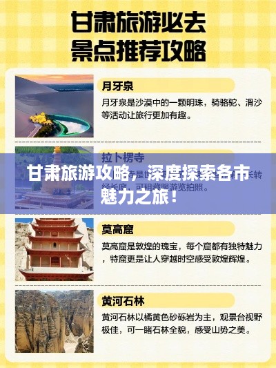 甘肅旅游攻略，深度探索各市魅力之旅！