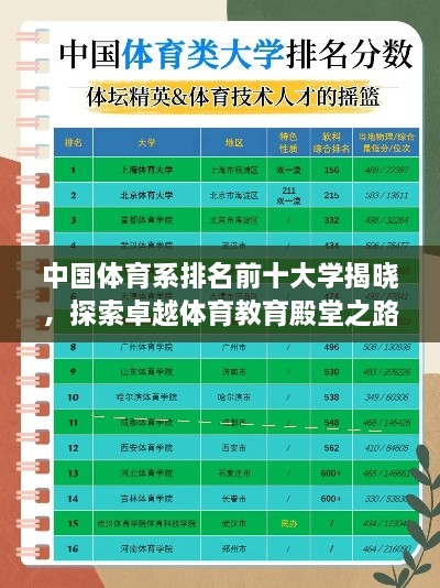 中國(guó)體育系排名前十大學(xué)揭曉，探索卓越體育教育殿堂之路