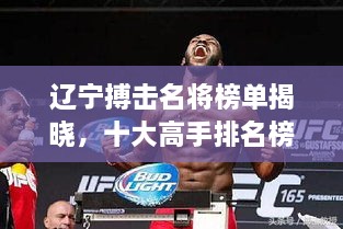 遼寧搏擊名將榜單揭曉，十大高手排名榜單！