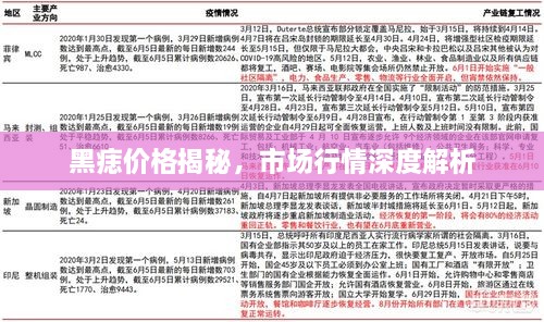黑痣價格揭秘，市場行情深度解析