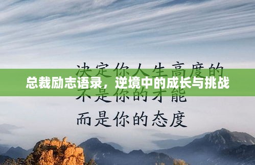總裁勵(lì)志語(yǔ)錄，逆境中的成長(zhǎng)與挑戰(zhàn)