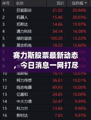 賽力斯股票最新動(dòng)態(tài)，今日消息一網(wǎng)打盡！