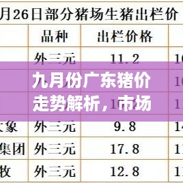 九月份廣東豬價(jià)走勢解析，市場行情、價(jià)格變動(dòng)一網(wǎng)打盡