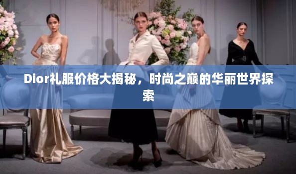 Dior禮服價格大揭秘，時尚之巔的華麗世界探索