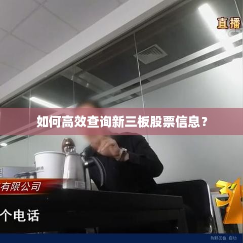 如何高效查詢新三板股票信息？