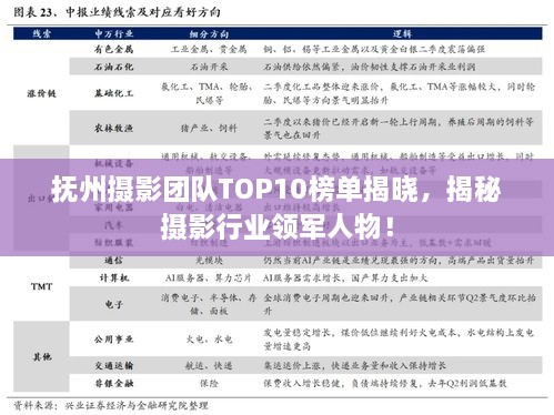 撫州攝影團隊TOP10榜單揭曉，揭秘攝影行業(yè)領(lǐng)軍人物！
