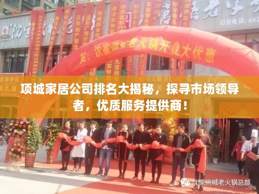 項城家居公司排名大揭秘，探尋市場領導者，優(yōu)質(zhì)服務提供商！