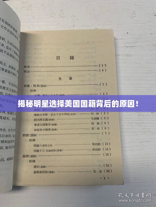 揭秘明星選擇美國國籍背后的原因！