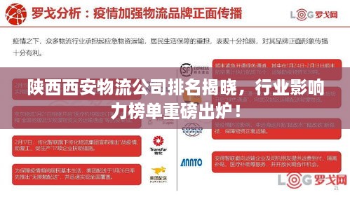陜西西安物流公司排名揭曉，行業(yè)影響力榜單重磅出爐！