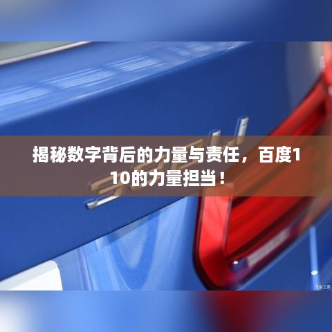 揭秘數(shù)字背后的力量與責任，百度110的力量擔當！