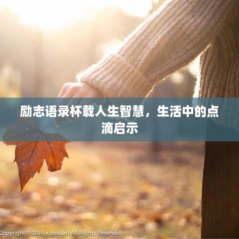 勵志語錄杯載人生智慧，生活中的點滴啟示